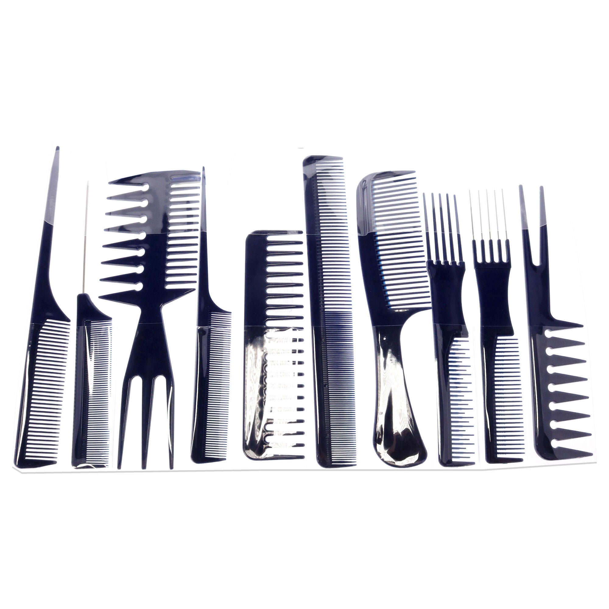 Comb With Numbers Professional Comb Set by Aristocrat for Unisex - 10 Pc Comb | King Size