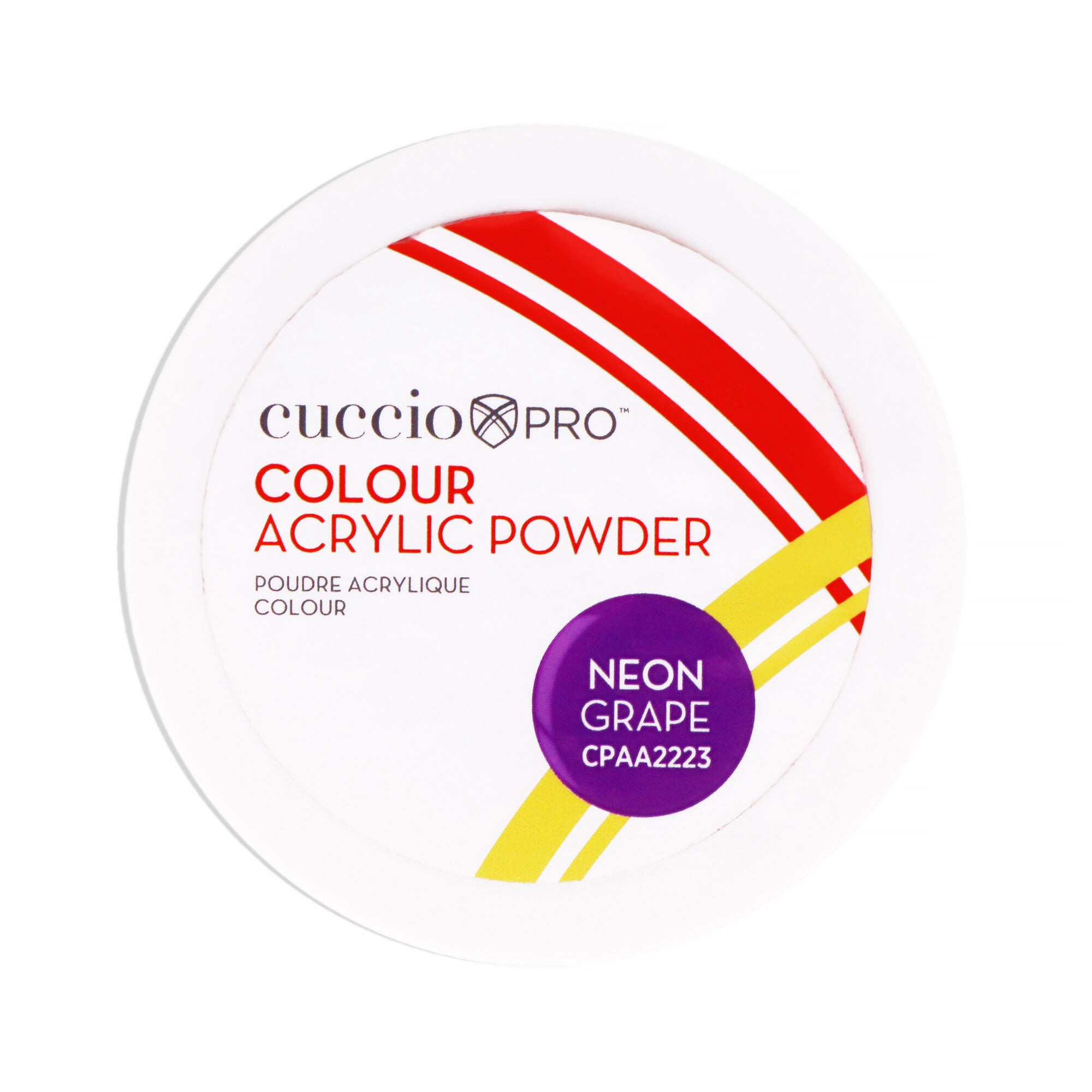 Colour Acrylic Powder - Neon Grape by Cuccio PRO for Women - 1.6 oz Acrylic Powder, See Description, hi-res image number 0