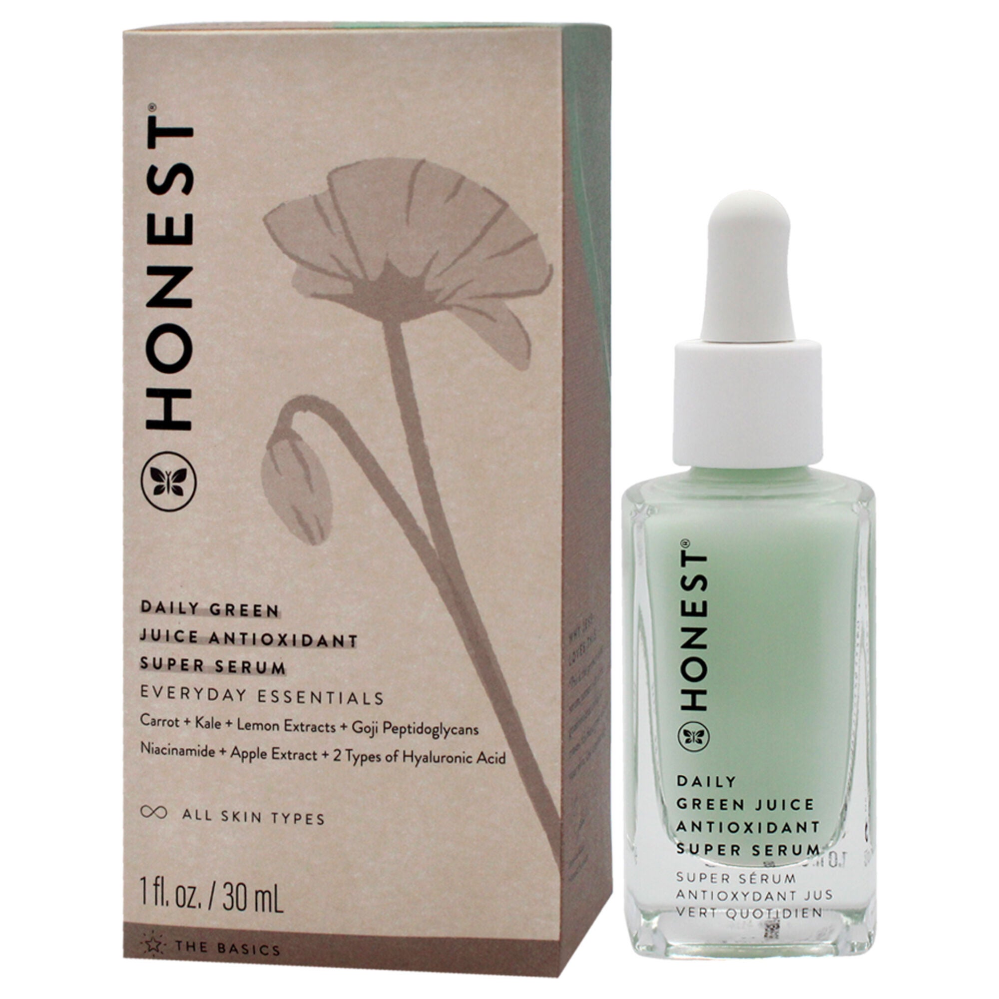 Daily Green Juice Antioxidant Super Serum by Honest for Unisex - 1 oz Serum, See Description, alternate image number 3