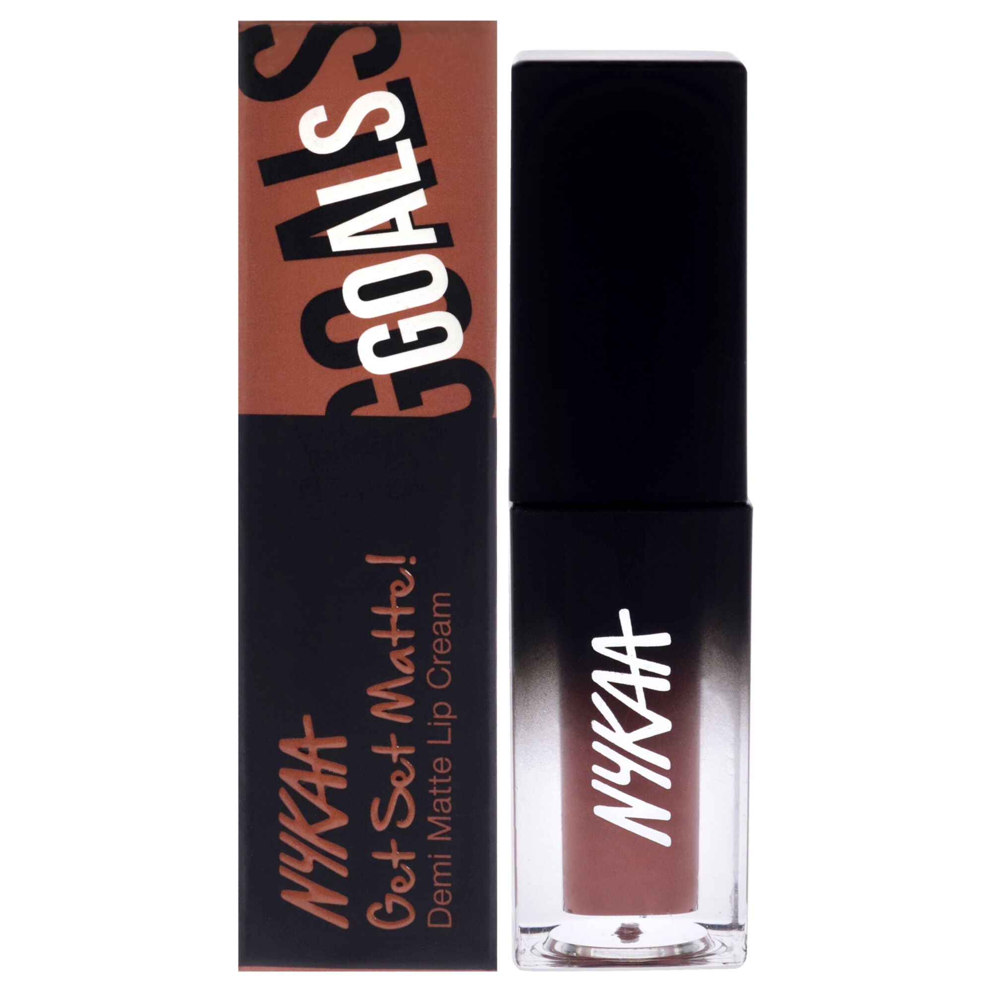 Get Set Matte Demi Matte Lip Cream - Goals by Nykaa Cosmetics for Women - 0.16 oz Lipstick, See Description, hi-res image number 0