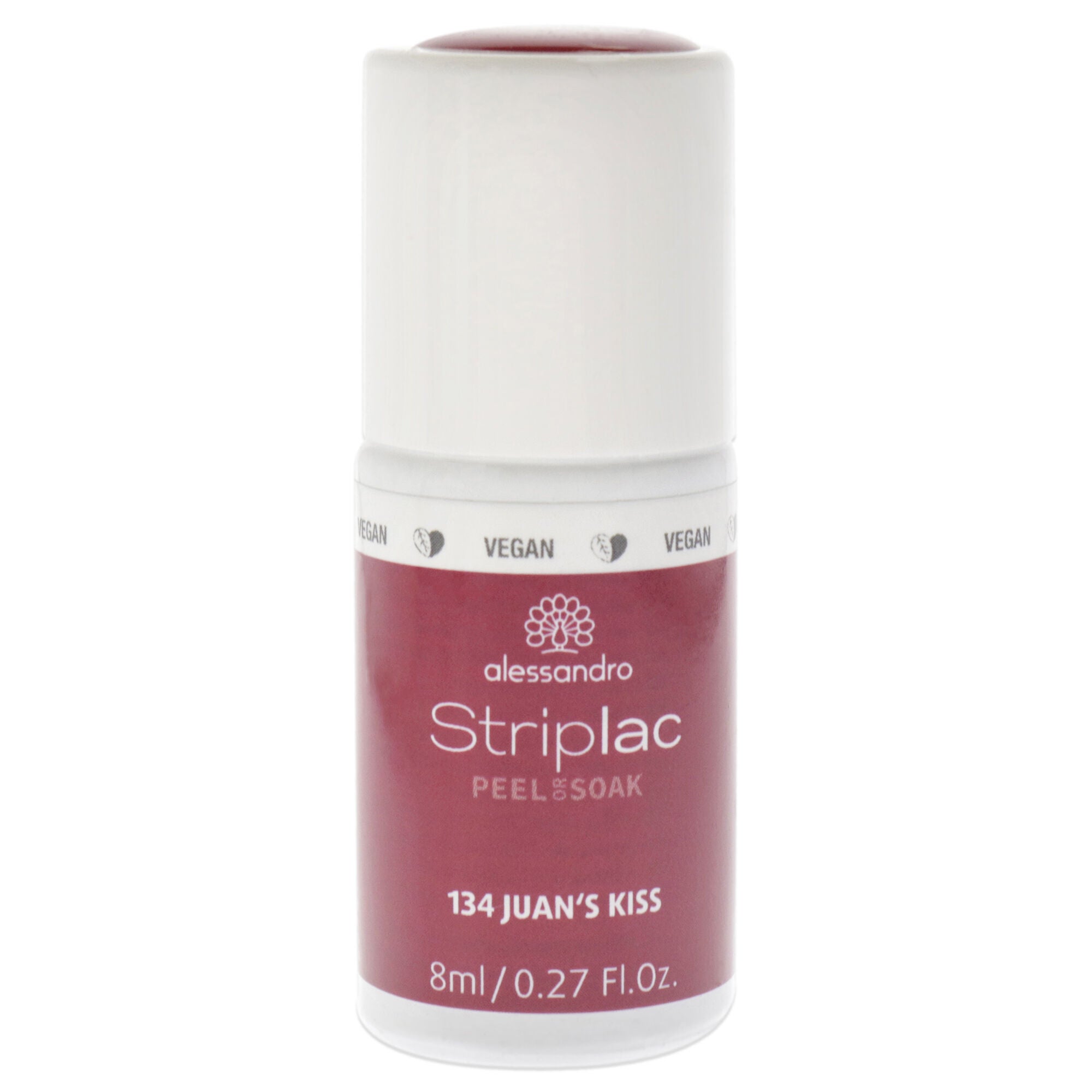 Striplac Peel or Soak - 134 Juans Kiss by Alessandro for Women - 0.27 oz Nail Polish, See Description, hi-res image number 0