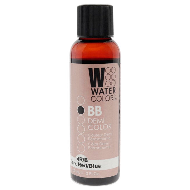 Watercolors BB Demi-Permanent Hair Color - 4RB Dark Red Blue by Tressa for Unisex - 2 oz Hair Color, NA, hi-res image number null