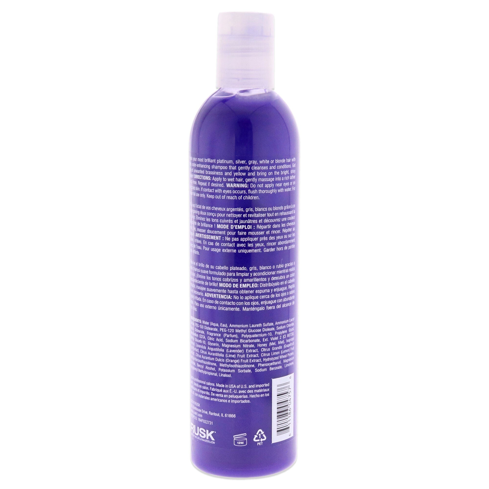 Deepshine PlatinumX Shampoo by Rusk for Unisex - 12 oz Shampoo, , alternate image number 3