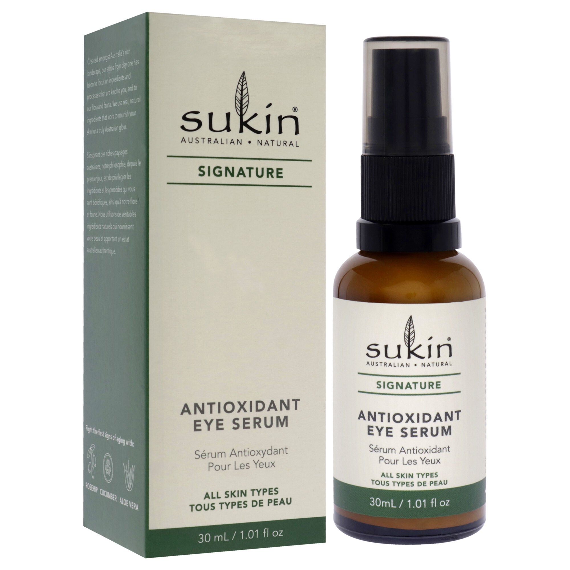 Signature Antioxidant Eye Serum by Sukin for Women - 1.01 oz Serum, See Description, alternate image number 4