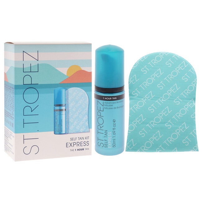 Self Tan Express Kit by St. Tropez for Unisex - 2 Pc 1.69oz Advance Bronzing Mousse, Velvet Luxe Applicator Mitt, NA, alternate image number null