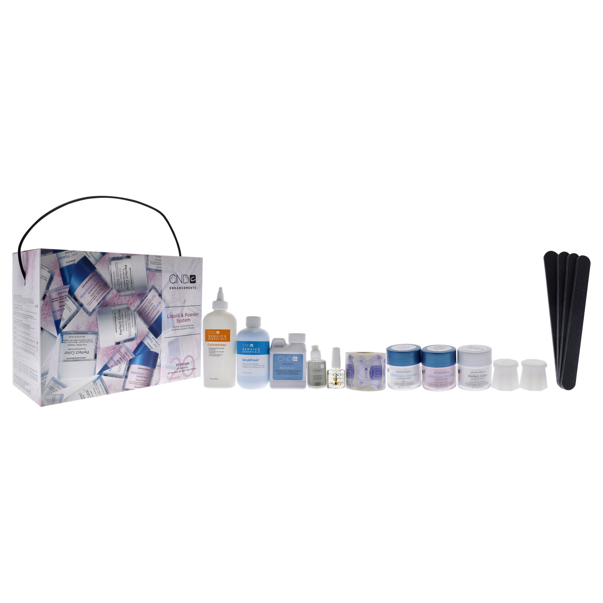 Liquid and Powder System Kit by CND for Women - 20 Pc, See Description, alternate image number 2