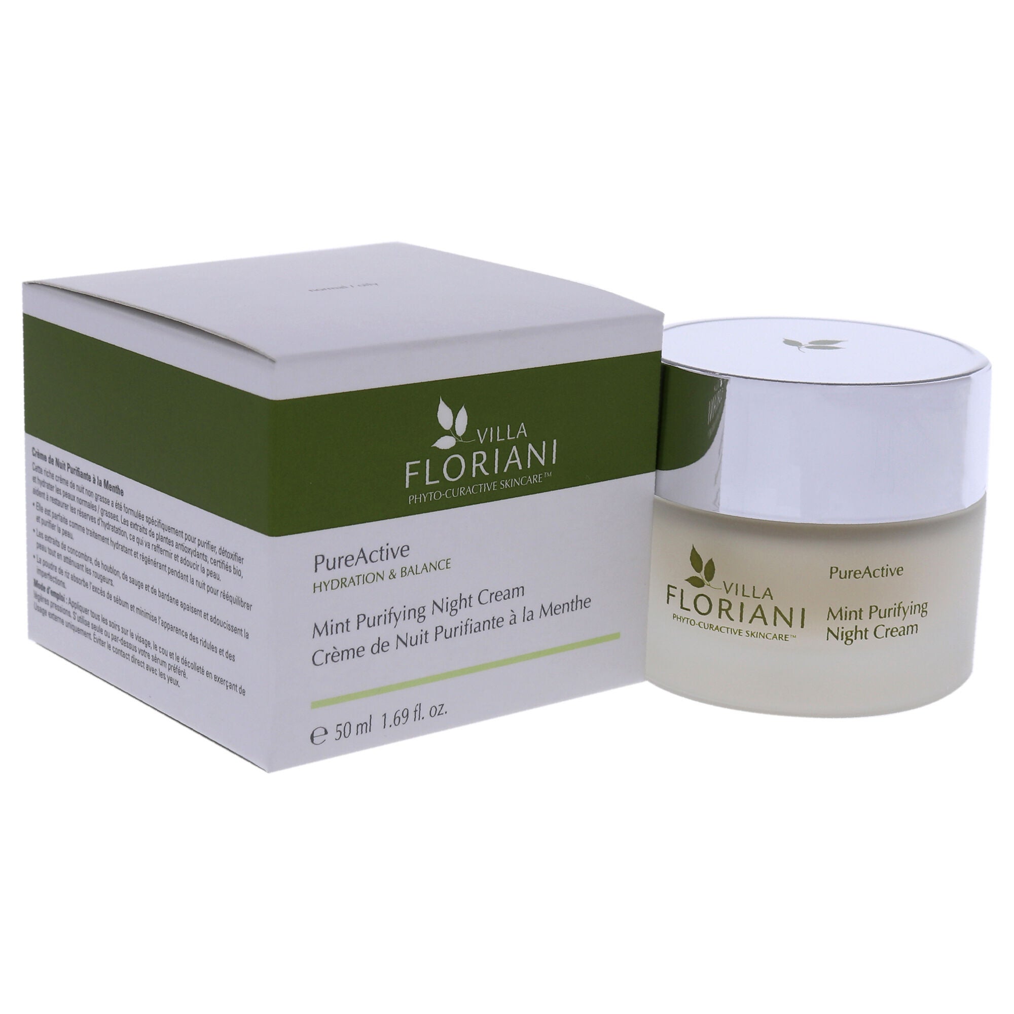PureActive Purifying Night Cream - Mint by Villa Floriani for Unisex - 1.69 oz Cream, , alternate image number 6