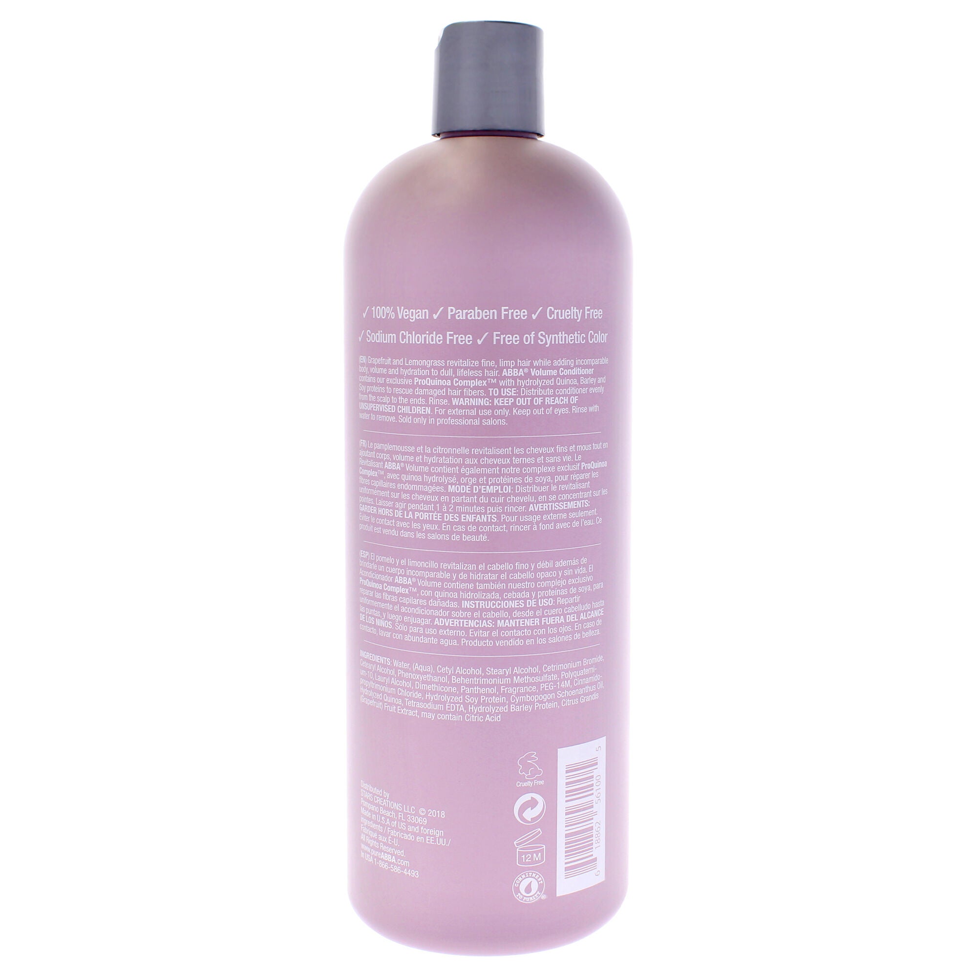 Volume Conditioner by ABBA for Unisex - 32 oz Conditioner, See Description, alternate image number 2