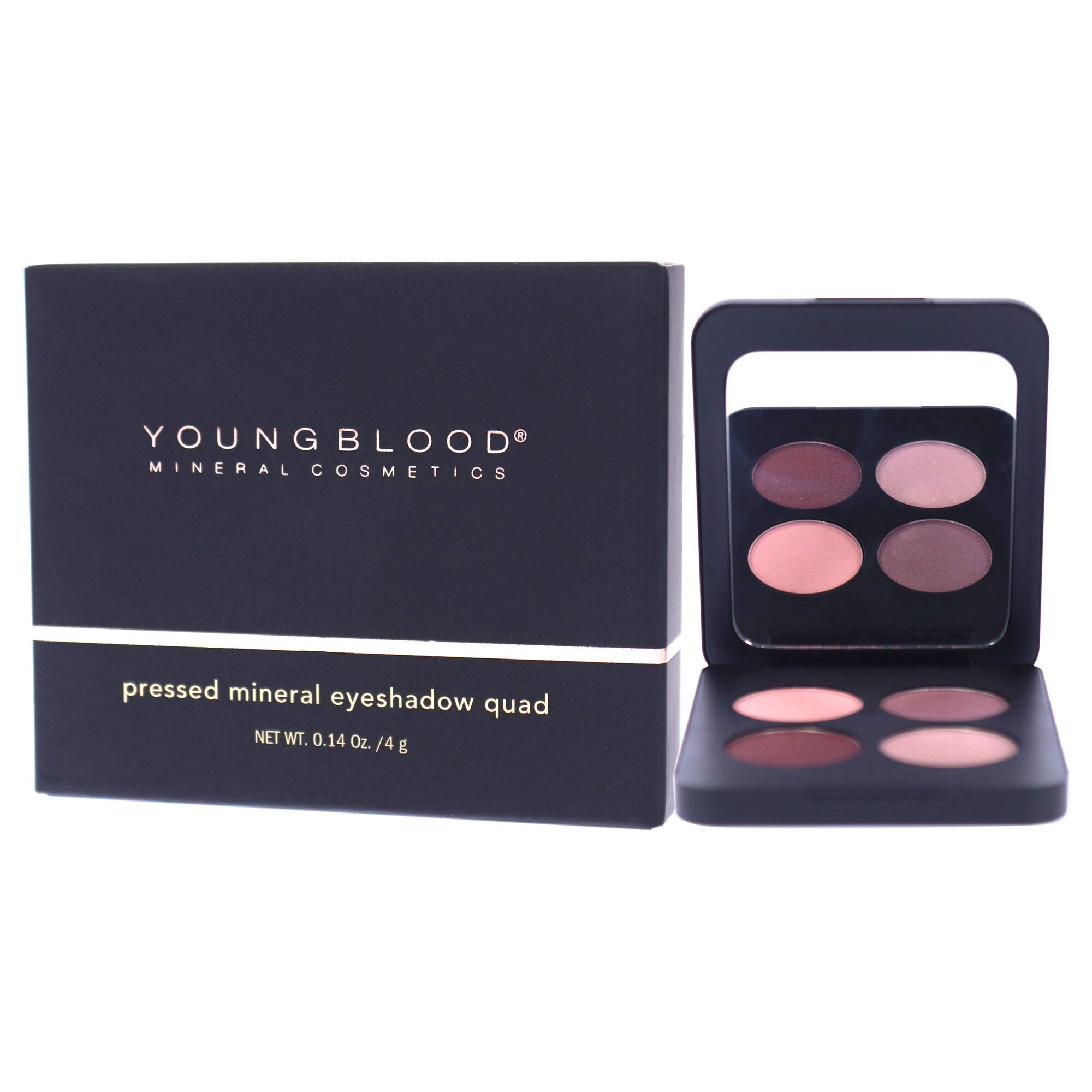 Pressed Mineral Eyeshadow Quad - Vintage by Youngblood for Women - 0.14 oz Eye Shadow, See Description, alternate image number 3