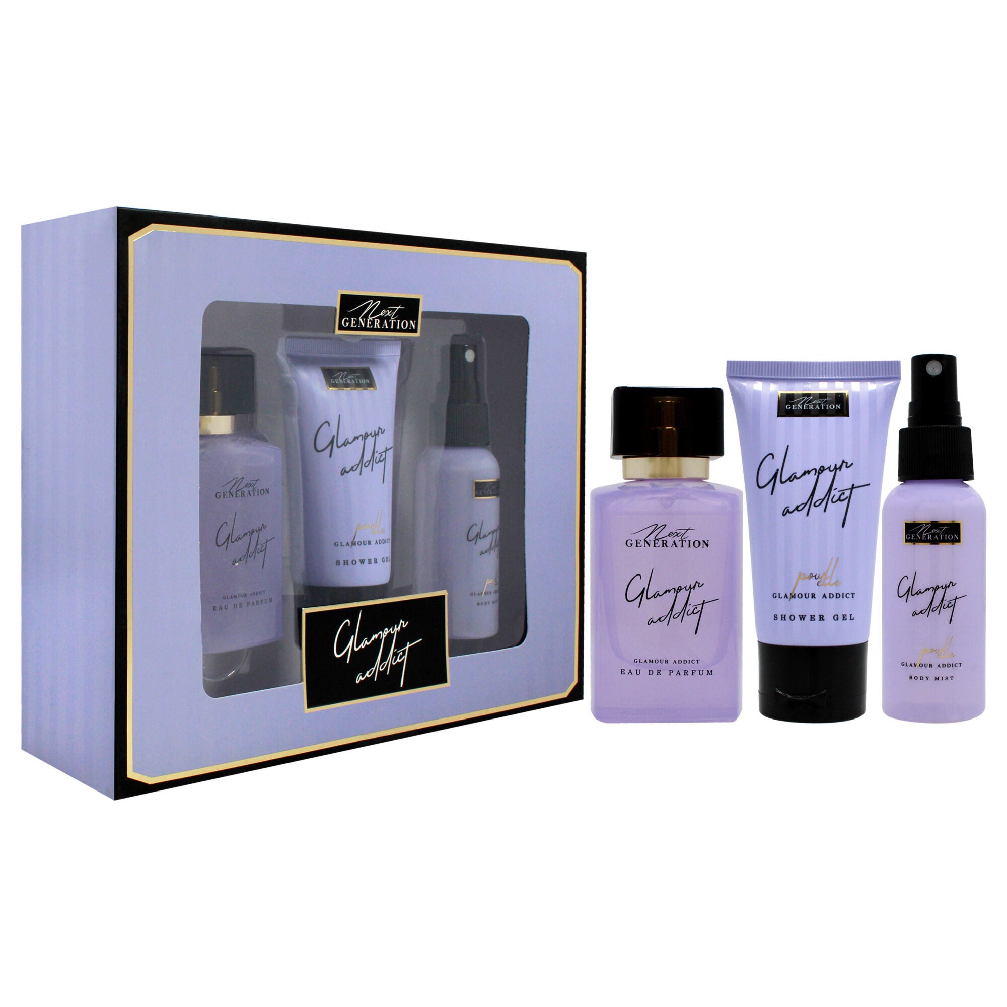 Glamour Addict by NG Perfume for Women - 3 Pc Gift Set 1.7oz EDP Spray, 1.7oz Body Mist, 1.7oz Shower Gel, , alternate image number 6