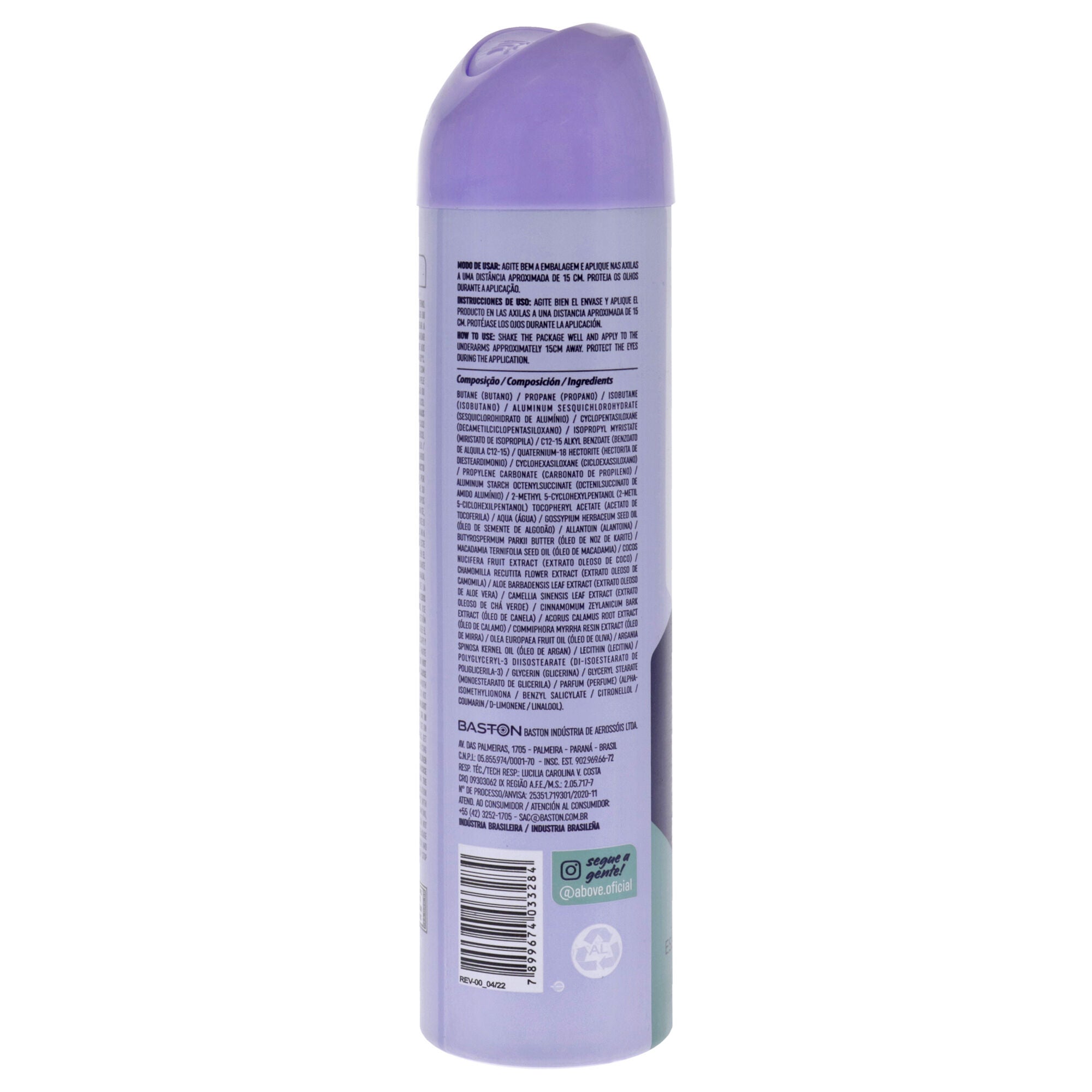 72 Hours Antiperspirant Deodorant - Derma Clinical by Above for Women - 3.17 oz Deodorant Spray, See Description, alternate image number 1