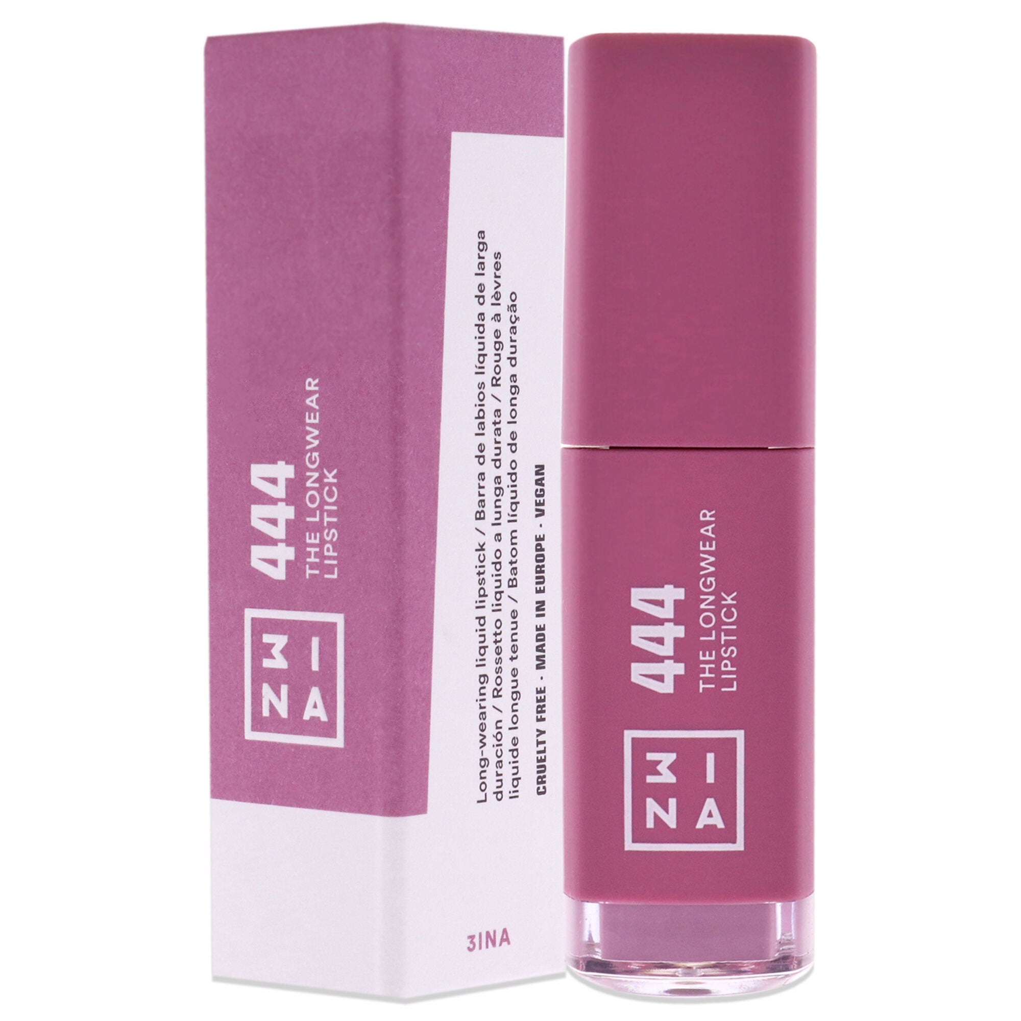 The Longwear Lipstick - 444 Lilac by 3INA for Women - 0.20 oz Lipstick, See Description, alternate image number 2
