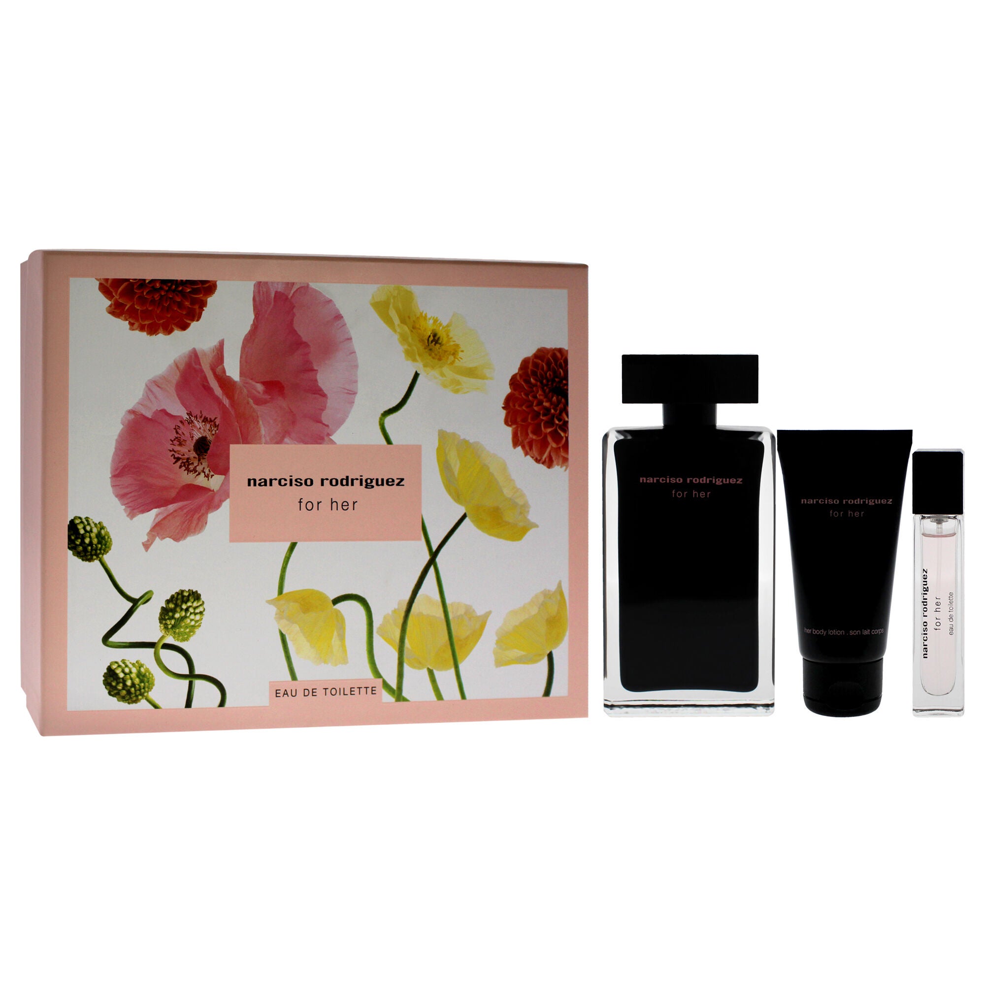 Narciso Rodriguez by Narciso Rodriguez for Women - 3 Pc Gift Set 3.3oz EDT Spray, 0.33oz EDT Purse Spray, 1.6oz Body Lotion, See Description, alternate image number 2