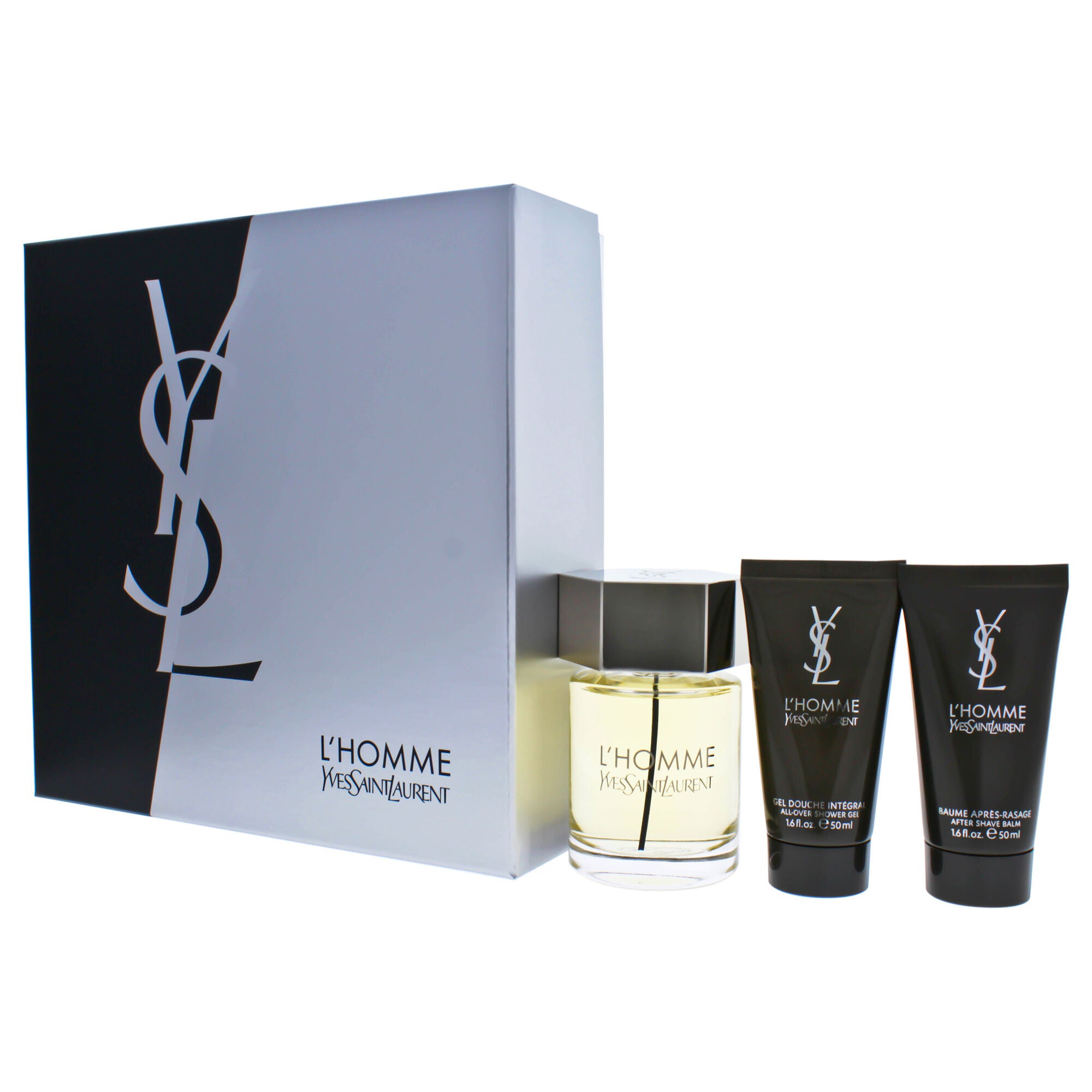 LHomme by Yves Saint Laurent for Men - 3 Pc Gift Set 3.3oz EDT Spray, 1.6oz After Shave Balm, 1.6oz All Over Shower Gel, See Description, alternate image number 2