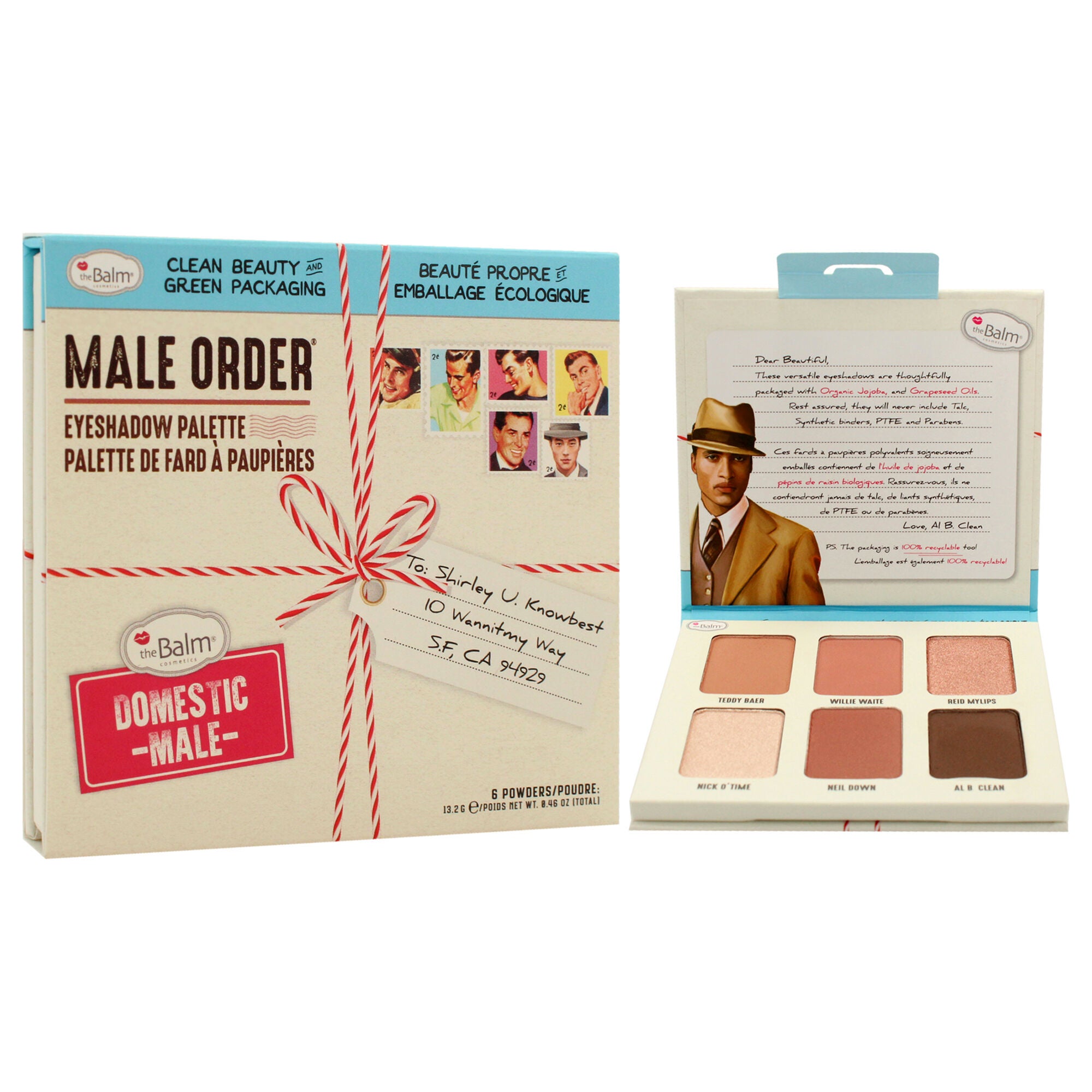 Male Order Domestic Eyeshadow Palette by the Balm for Women - 0.46 oz Eye Shadow, See Description, alternate image number 2
