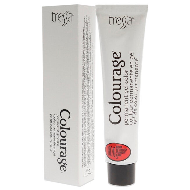 Colourage Permanent Gel Color - 8CG Medium Butterscotch Strawberry Blonde by Tressa for Unisex - 2 oz Hair Color, , alternate image number null