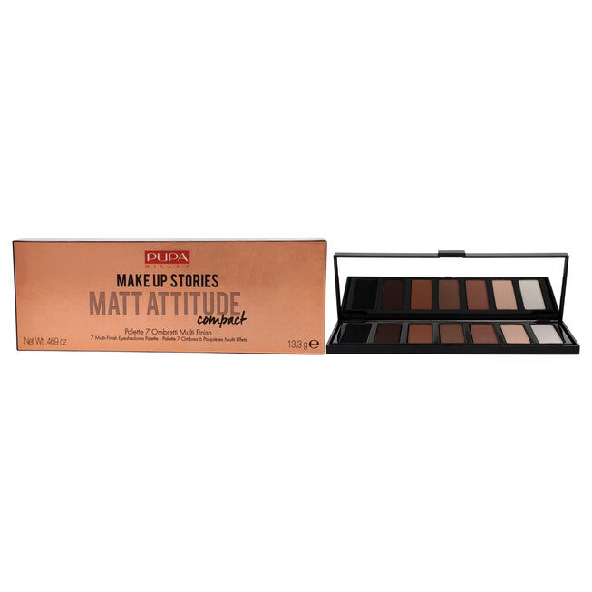 Make Up Stories Compact Palette - 003 Matt Attitude by Pupa Milano for Women - 0.469 oz Eye Shadow, NA, hi-res image number null