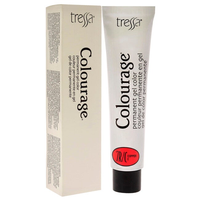 Colourage Permanent Gel Color - 7RC Copper by Tressa for Unisex - 2 oz Hair Color, , alternate image number null