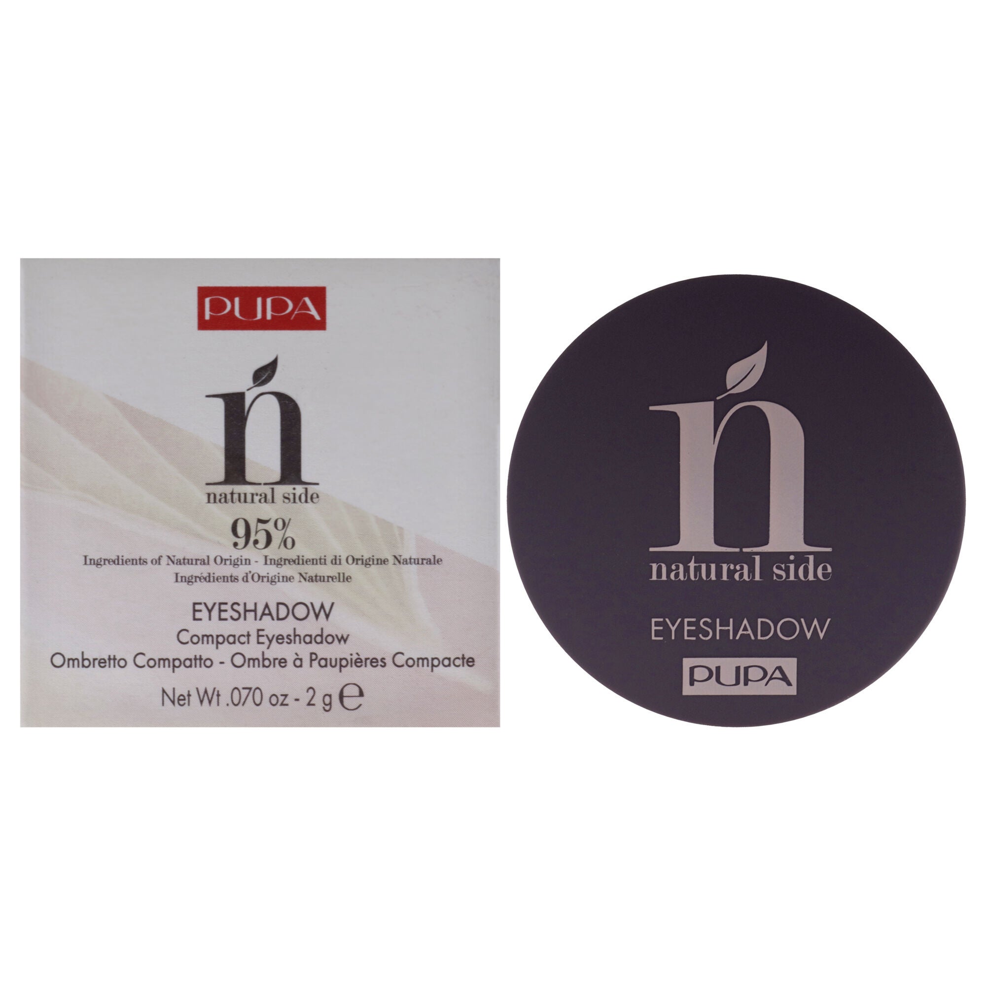 Natural Side Compact Eyeshadow - 007 Copper Fever by Pupa Milano for Women - 0.07 oz Eye Shadow, See Description, hi-res image number 0