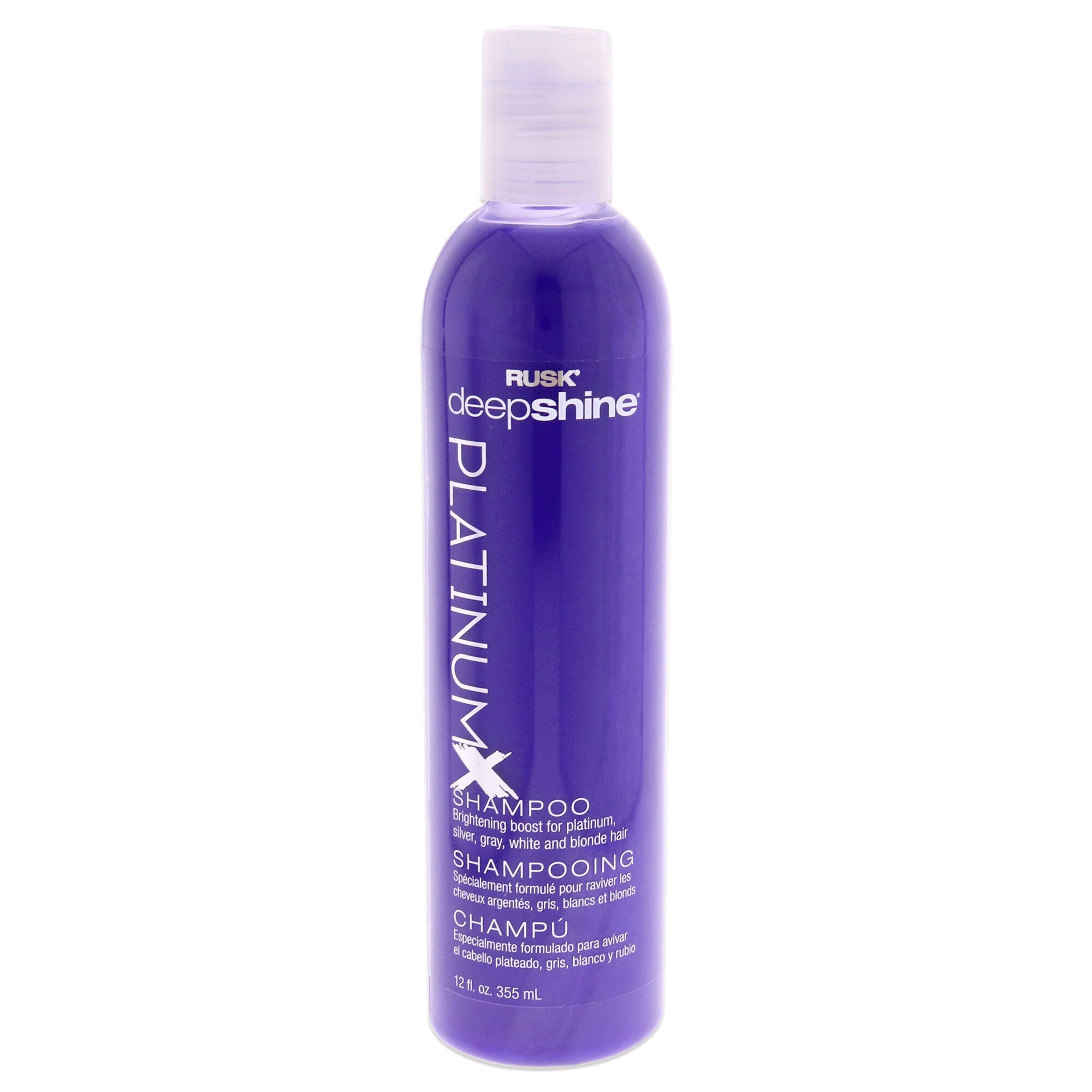 Deepshine PlatinumX Shampoo by Rusk for Unisex - 12 oz Shampoo, See Description, hi-res image number 0