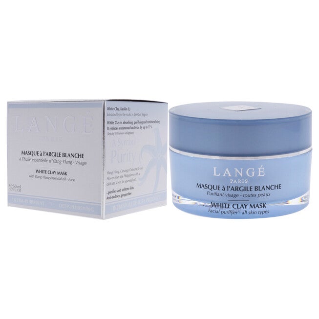 Deep Purifying White Clay Mask by Lange for Unisex - 1.7 oz Mask, NA, alternate image number null