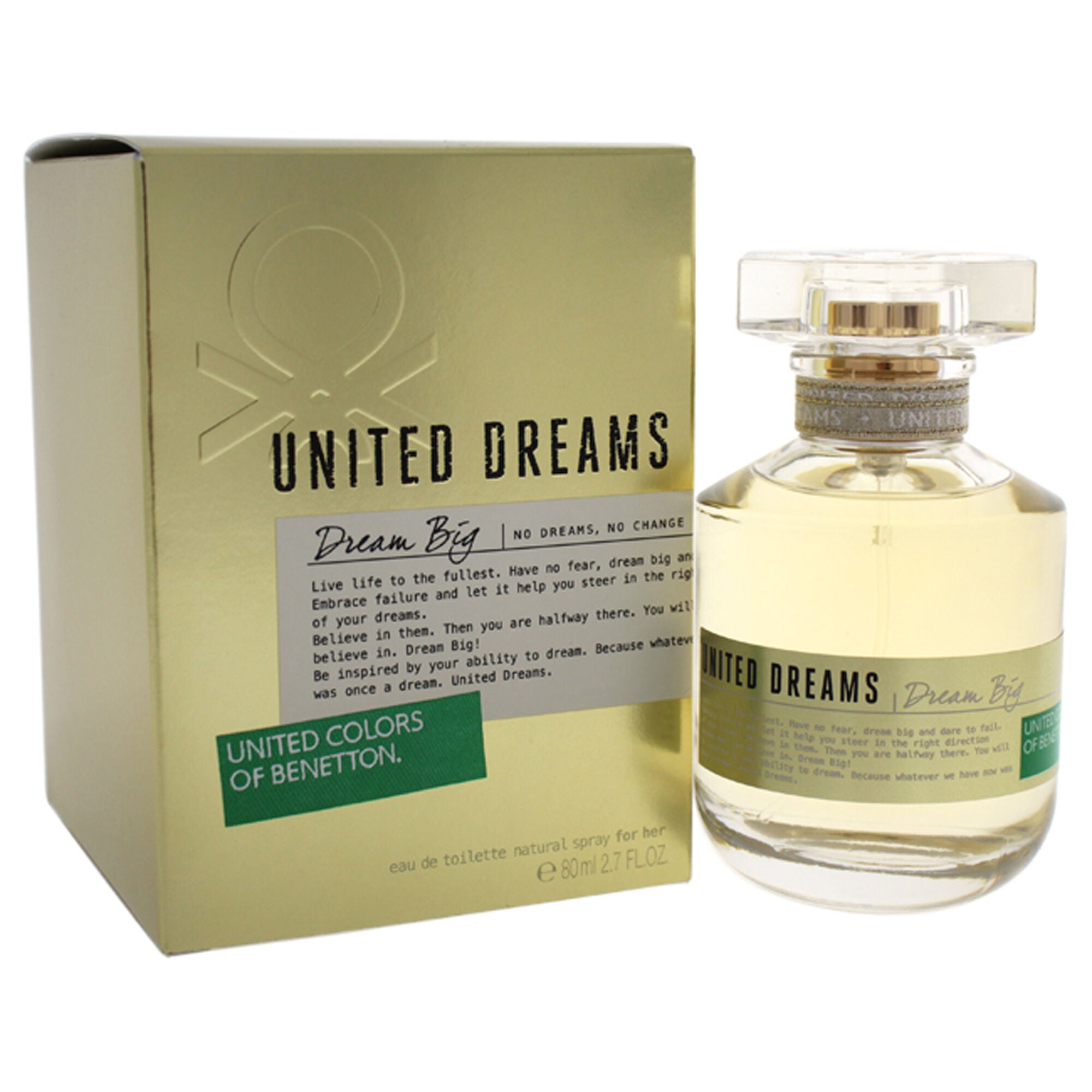 United Dreams Dream Big by United Colors Of Benetton for Women - 2.7 oz EDT Spray, See Description, hi-res image number 0