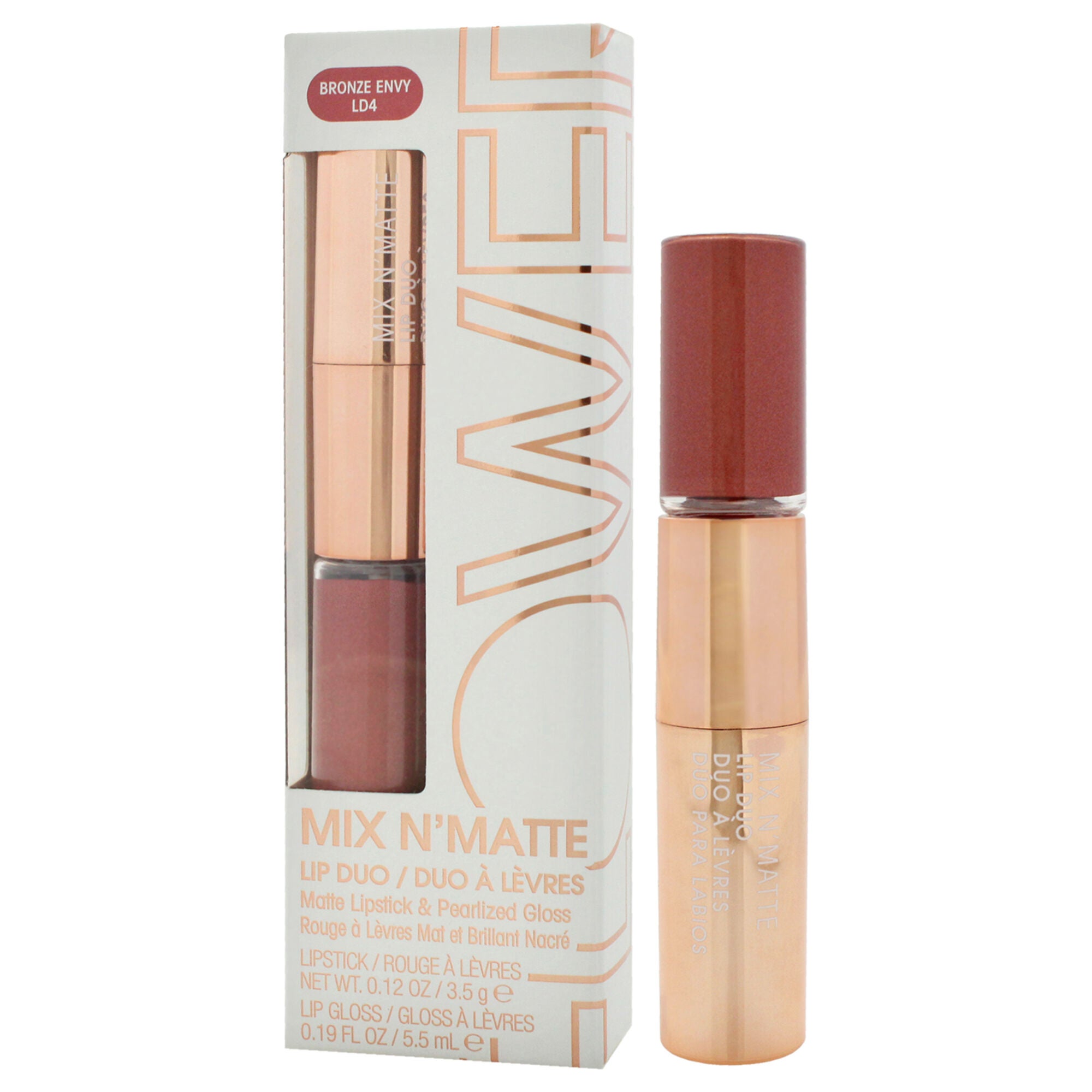 Mix N Matte Lip Duo - LD4 Bronze Envy by Flower Beauty for Women - 0.19 oz Lip Gloss, See Description, alternate image number 3