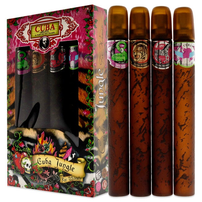 Cuba Jungle by Cuba for Women - 4 Pc Gift Set, , alternate image number null