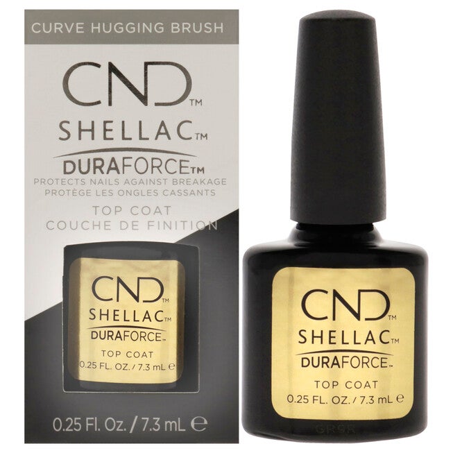 Shellac Nail Color - Duraforce Top Coat by CND for Women - 0.25 oz Nail Polish, NA, hi-res image number null
