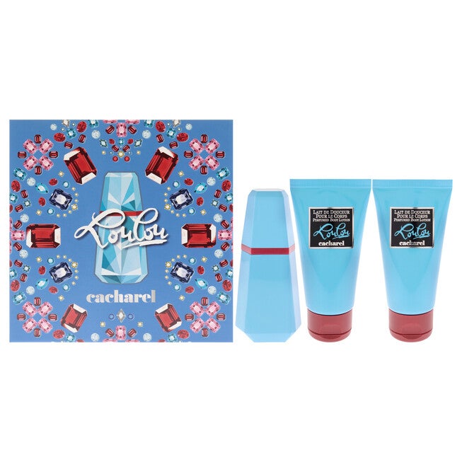 Lou Lou by Cacharel for Women - 3 Pc Gift Set 1.7oz EDP Spray, 1.7oz Body Lotion, 1.7oz Body Lotion, NA, hi-res image number null