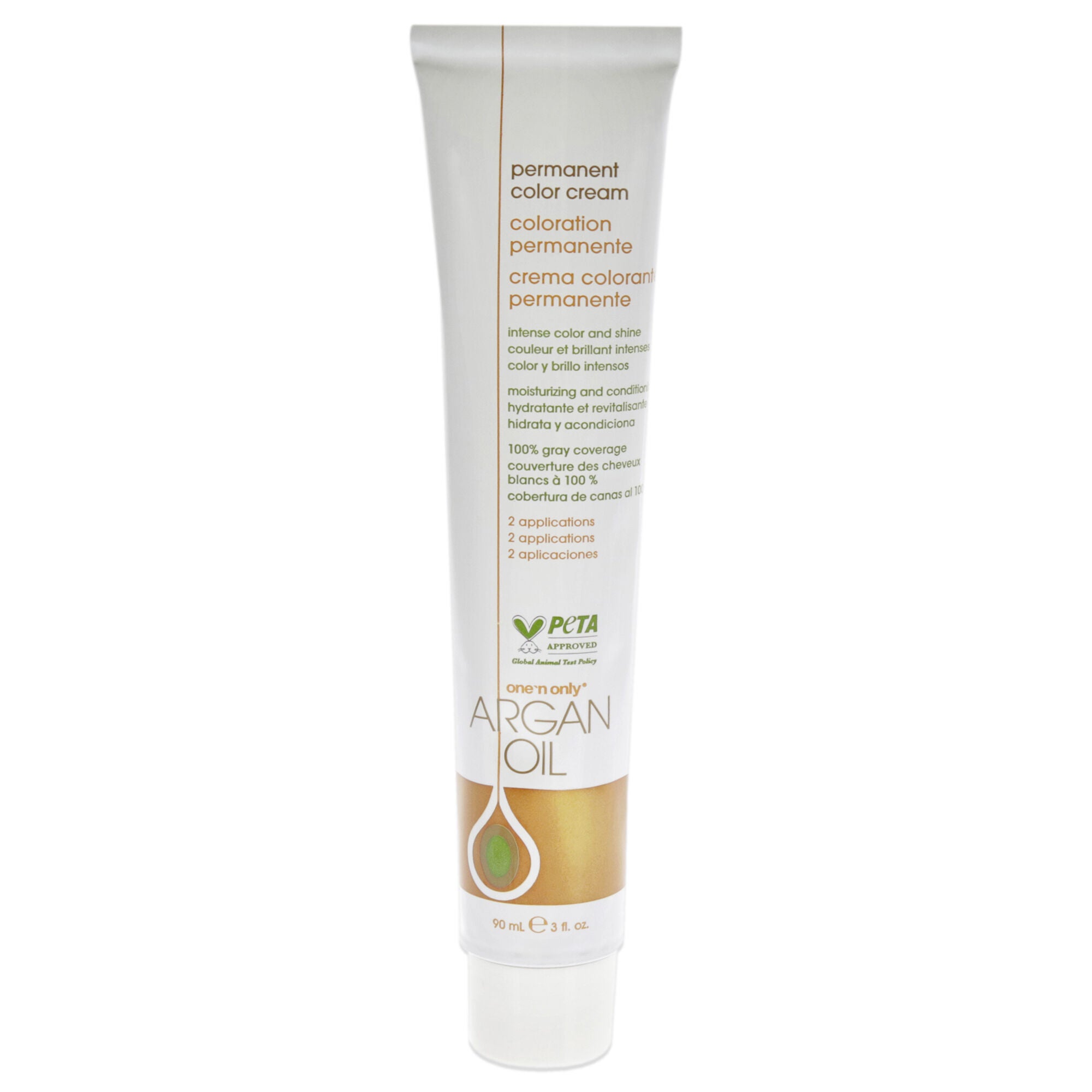 Argan Oil Permanent Color Cream - 5CH Light Chocolate Brown by One n Only for Unisex - 3 oz Hair Color, See Description, alternate image number 3