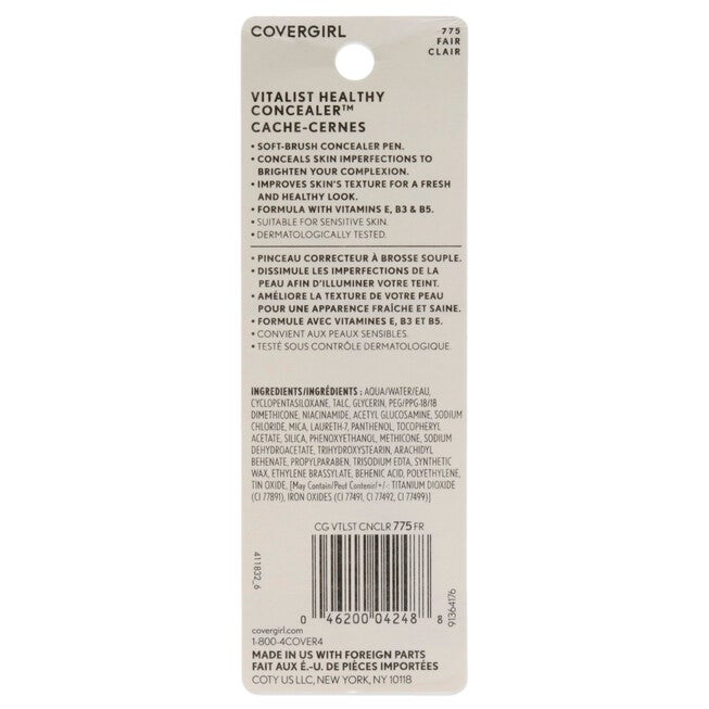 Vitalist Healthy Concealer Pen - 775 Fair by CoverGirl for Women - 0.1 oz Concealer, NA, alternate image number null
