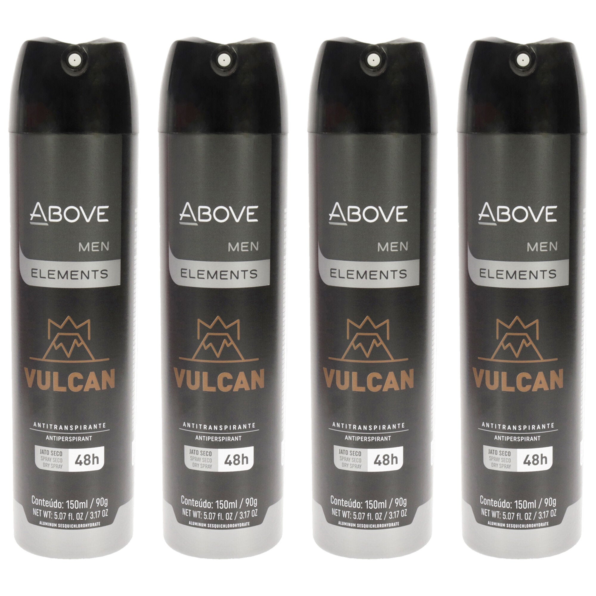 48 Hours Element Antiperspirant Deodorant - Vulcan by Above for Men - 3.17 oz Deodorant Spray - Pack of 4, See Description, hi-res image number 0