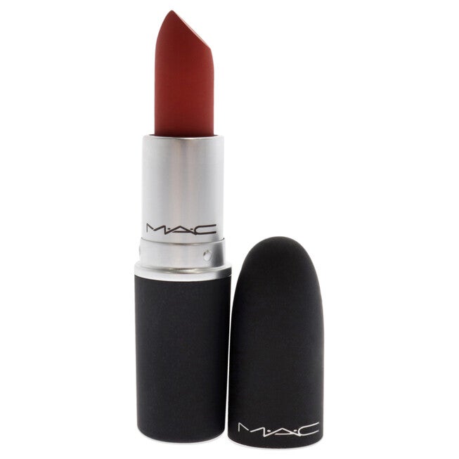 Powder Kiss Lipstick - 316 Devoted To Chili by MAC for Women - 0.1 oz Lipstick, NA, alternate image number null