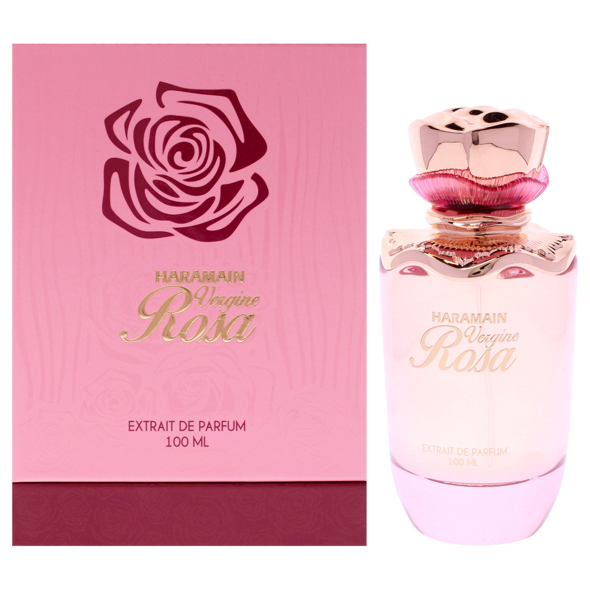 Vergine Rosa by Al Haramain for Women - 3.4 oz Extrait De Parfum Spray, See Description, hi-res image number 0
