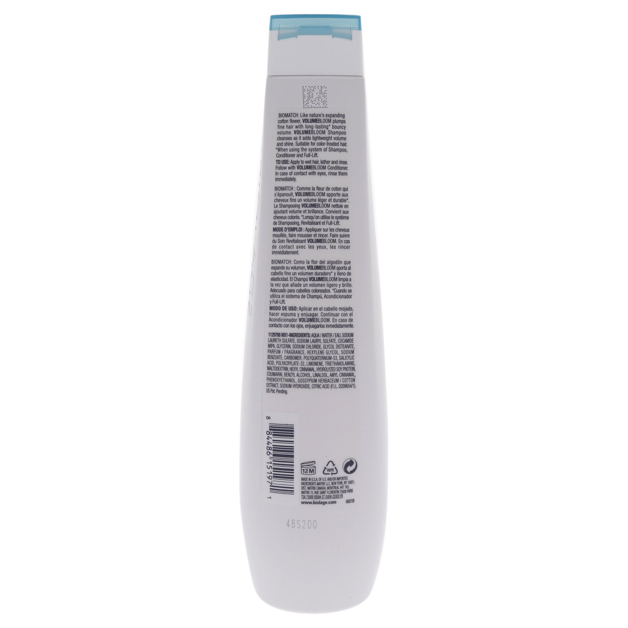 Biolage Volume Bloom Shampoo by Matrix for Unisex - 13.5 oz Shampoo, See Description, alternate image number 2