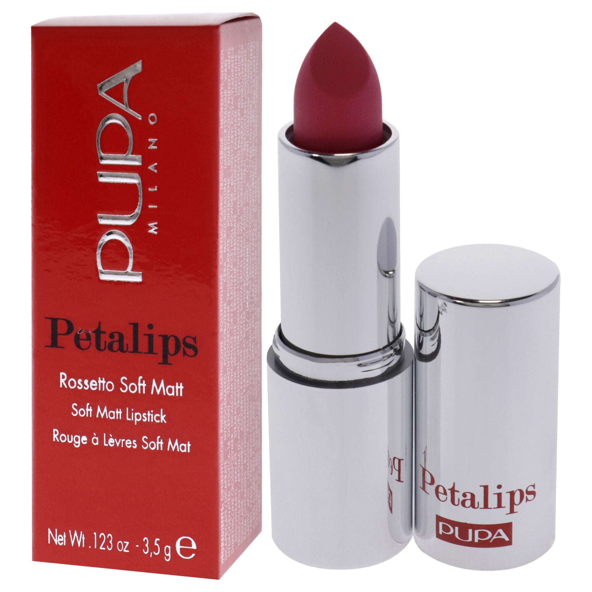 Petalips Soft Matt Lipstick - 005 Elegant Camellia by Pupa Milano for Women - 0.123 oz Lipstick, See Description, alternate image number 2