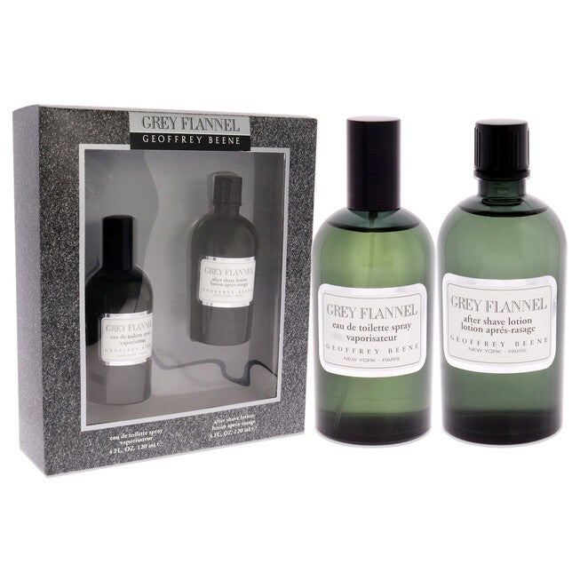 Grey Flannel by Geoffrey Beene for Men - 2 Pc Gift Set 4oz EDT Spray, 4oz After Shave Lotion, NA, alternate image number null