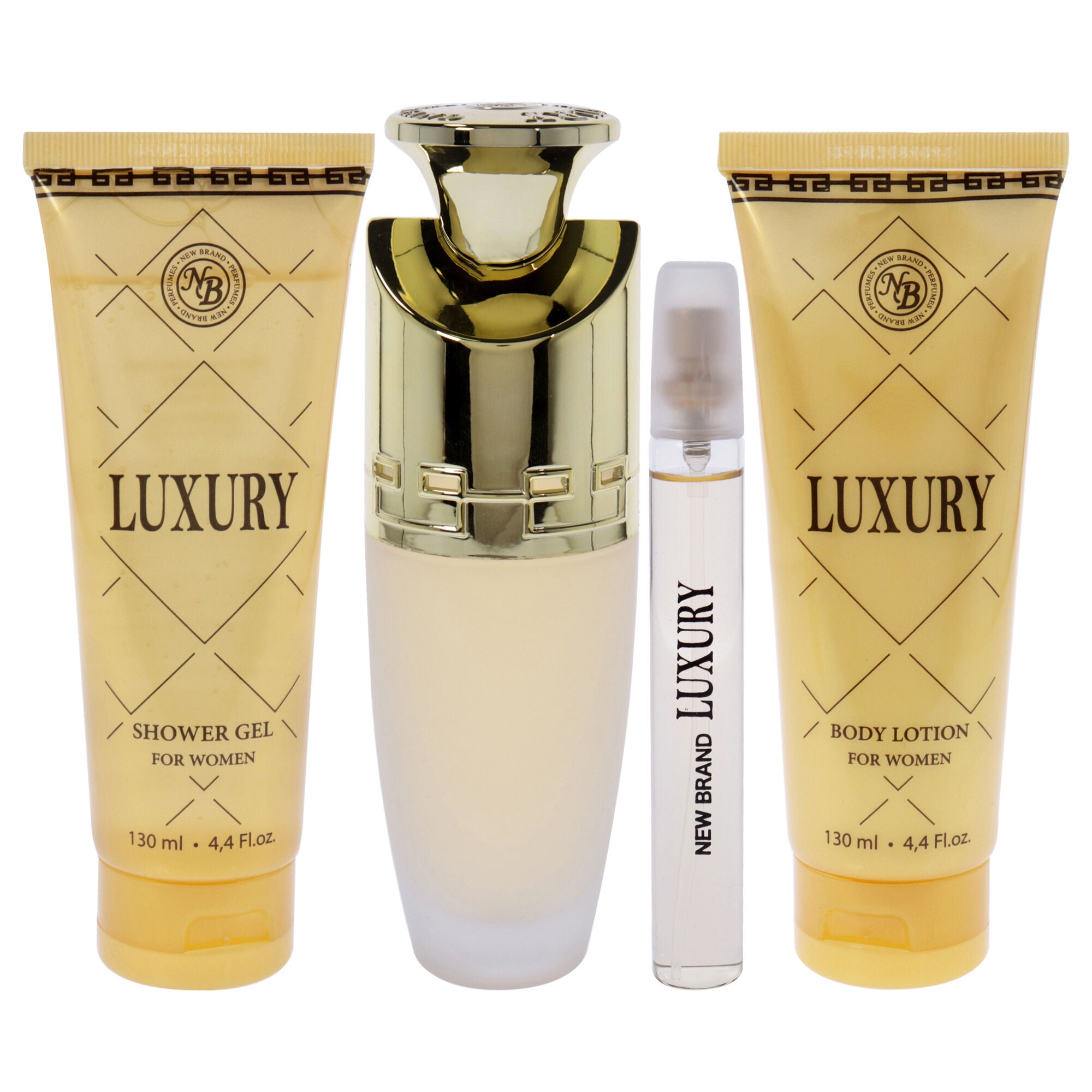 Luxury by New Brand for Women - 4 Pc Gift Set 3.3oz EDP Spray, 4.4oz Shower Gel, 4.4oz Body Lotion, 0.5oz EDP Spray, See Description, alternate image number 3