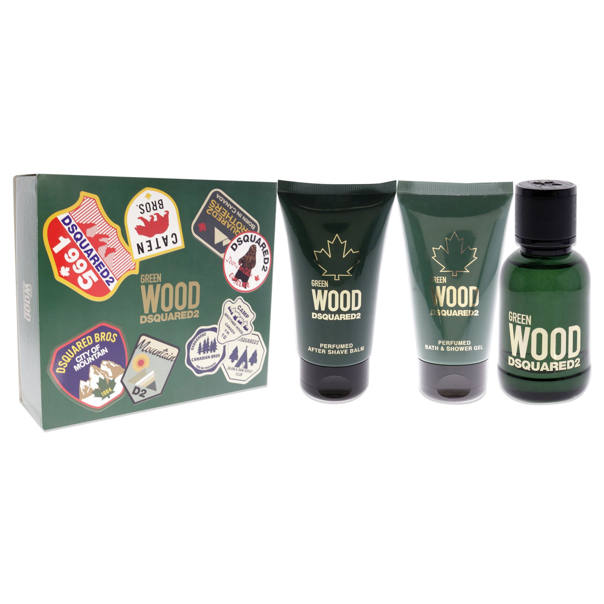 Green Wood by Dsquared2 for Men - 3 Pc Gift Set 1.7oz EDT Spray, 1.7oz After Shave Balm, 1.7oz Bath and Shower Gel, See Description, alternate image number 2