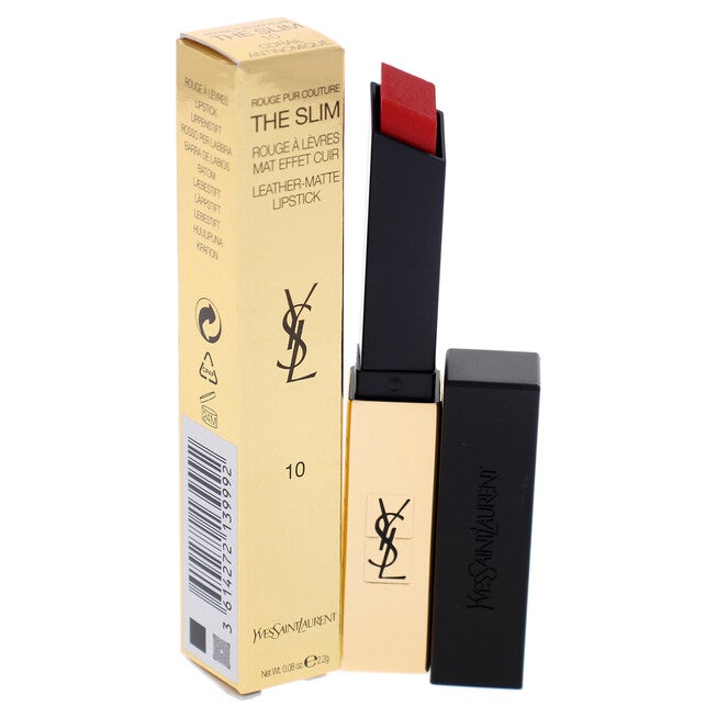 Rouge Pur Couture The Slim Matte Lipstick - 10 Corail Antinomique by Yves Saint Laurent for Women - 0.08 oz Lipstick, NA, alternate image number null