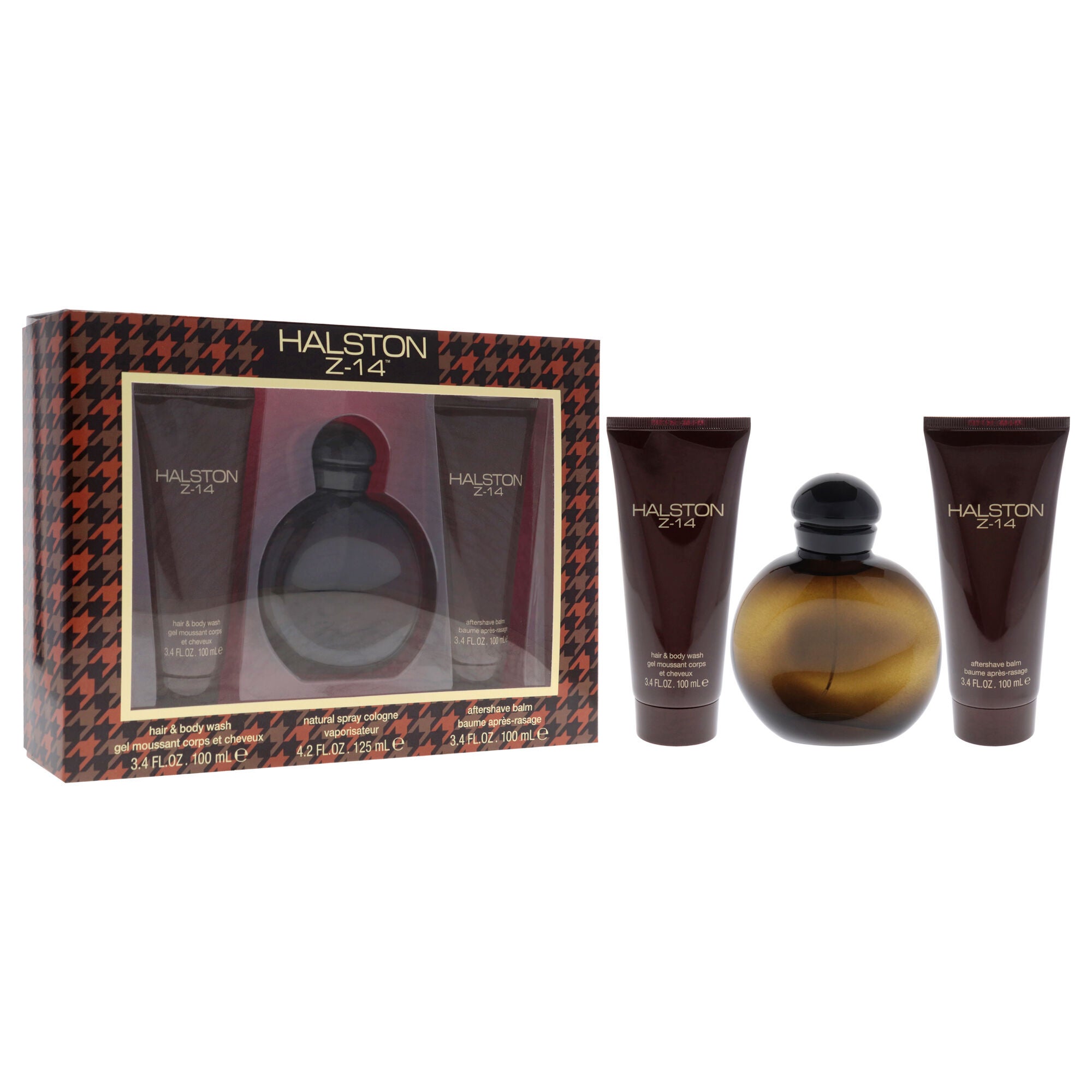Halston Z-14 by Halston for Men - 2 Pc Gift Set 4.2oz Cologne Spray, 3.4oz After Shave Balm, 3.4oz Hair and Body Wash, See Description, alternate image number 2
