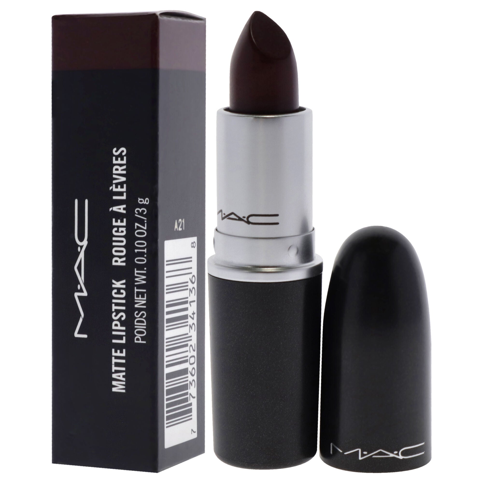 Matte Lipstick - 613 Sin by MAC for Women - 0.10 oz Lipstick, , alternate image number 7