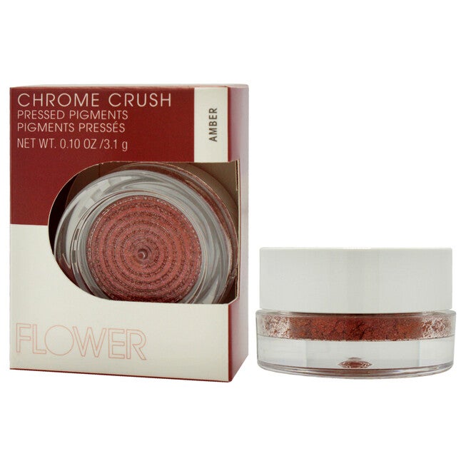 Chrome Crush Pressed Pigments - Amber by Flower Beauty for Women - 0.10 oz Eye Shadow, NA, alternate image number null
