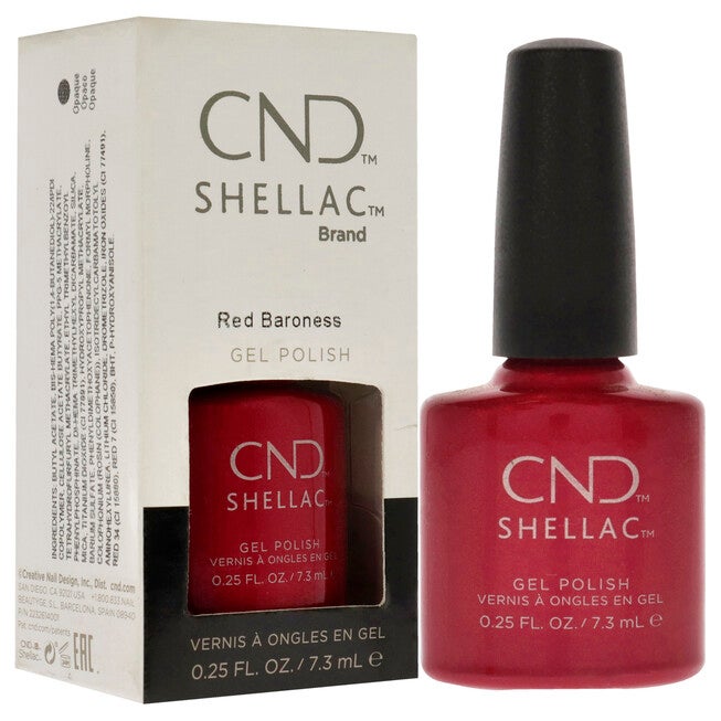 Shellac Nail Color - Red Baroness by CND for Women - 0.25 oz Nail Polish, NA, alternate image number null