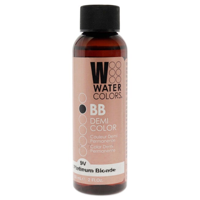 Watercolors BB Demi-Permanent Hair Color - 9V Light Platinum Blonde by Tressa for Unisex - 2 oz Hair Color, NA, hi-res image number null