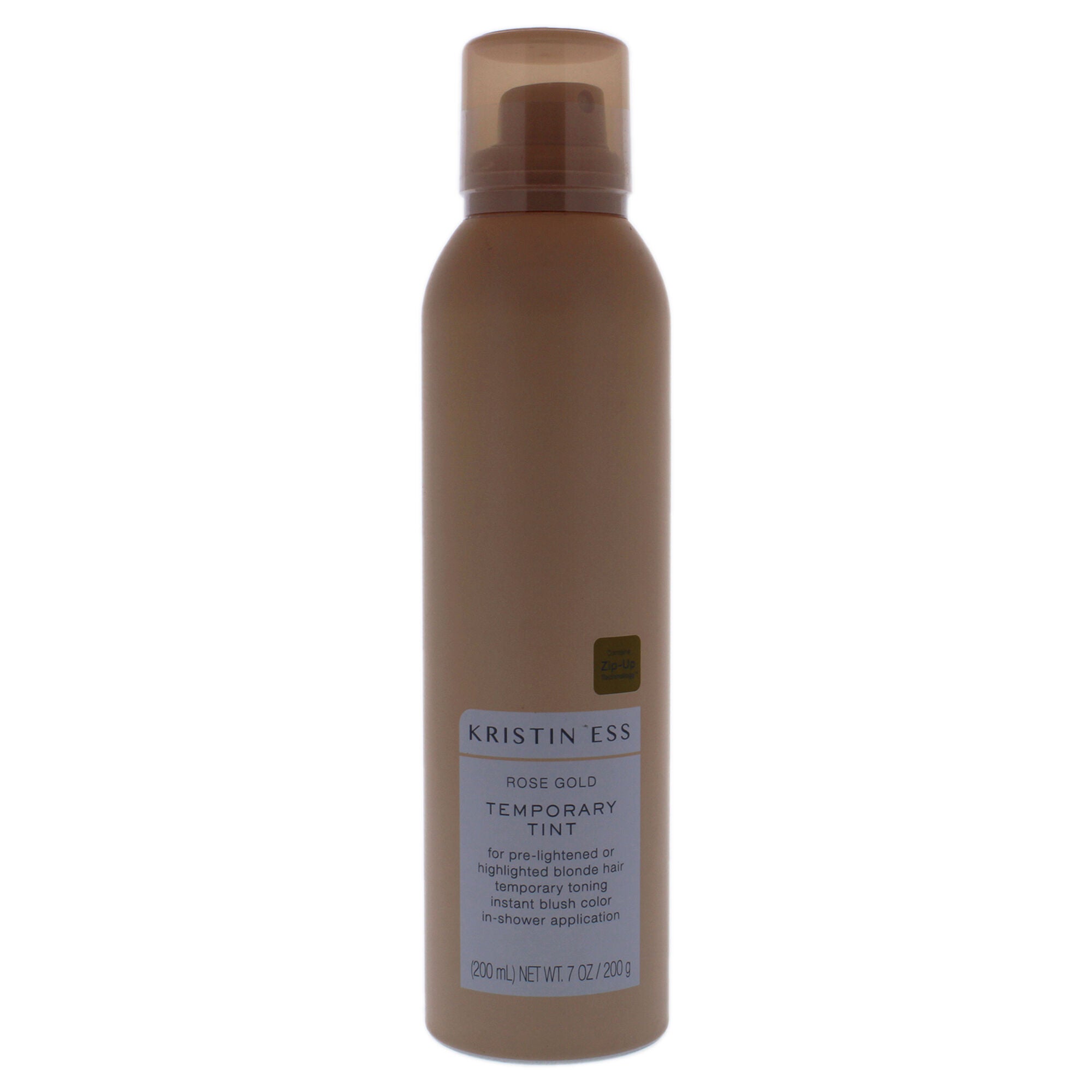 Rose Gold Temporary Tint Spray by Kristin Ess for Unisex - 7 oz Hair Color, See Description, hi-res image number 0