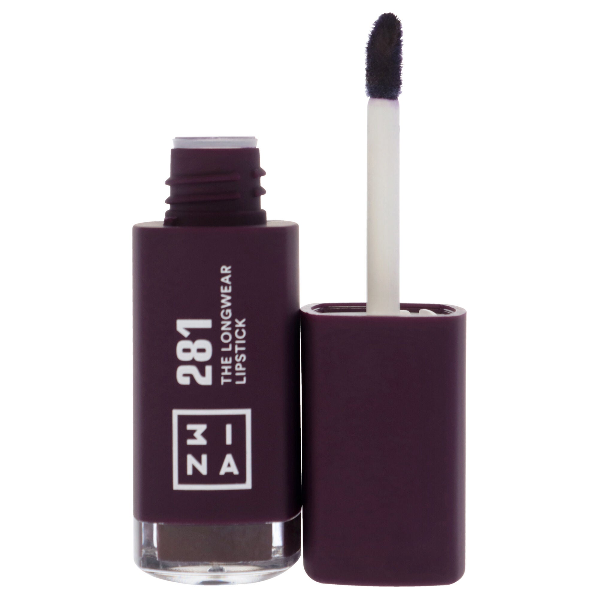 The Longwear Lipstick - 281 Aubergine by 3INA for Women - 0.20 oz Lipstick, See Description, alternate image number 4