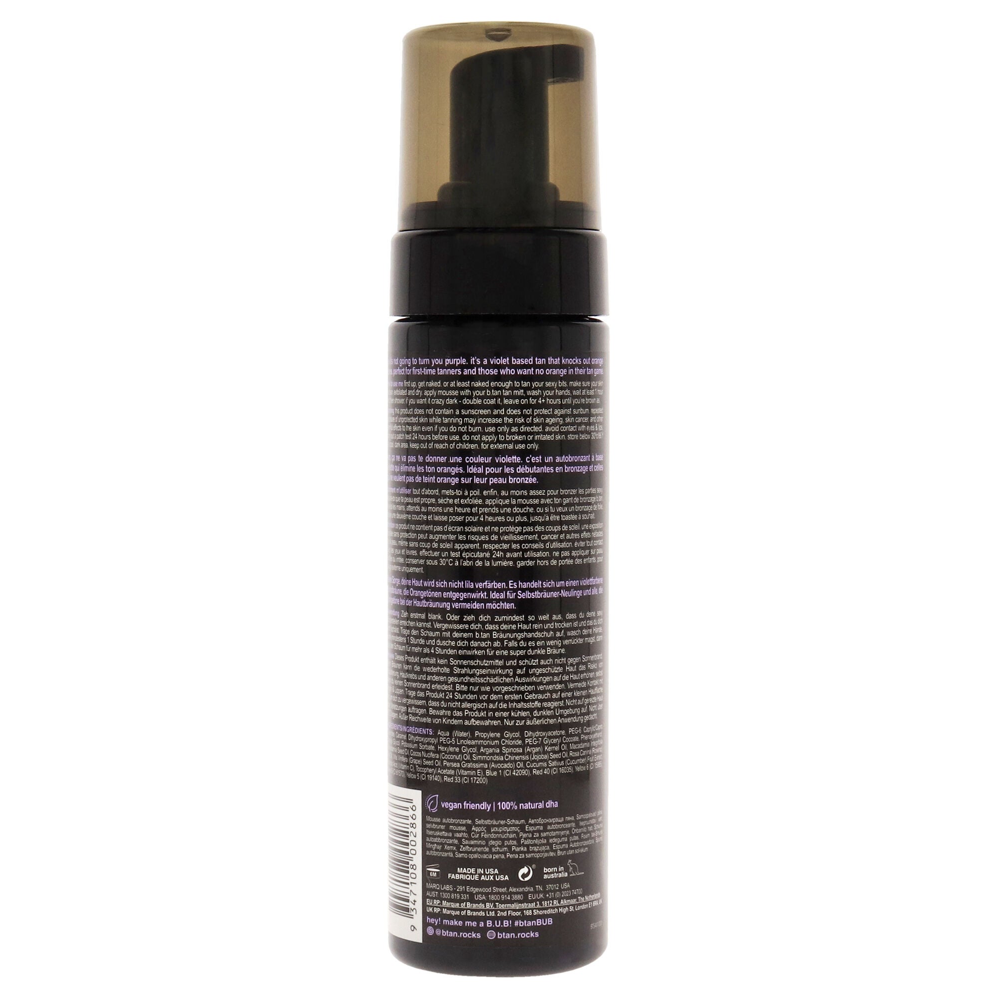 Love At First Tan Self Tan Mousse by B.Tan for Unisex - 6.7 oz Mousse, See Description, alternate image number 1