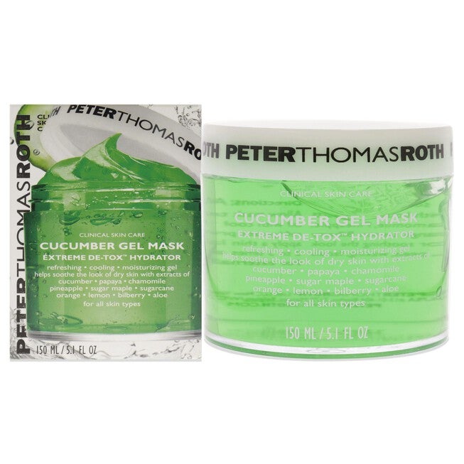 Cucumber Gel Mask Extreme Detoxifying Hydrator by Peter Thomas Roth for Unisex - 5.1 oz Mask, NA, hi-res image number null